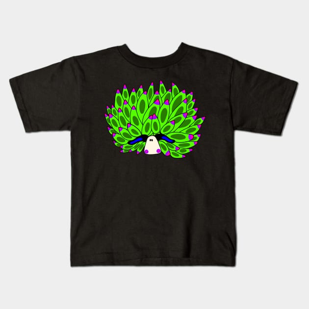 Leaf Sheep Sea Slug Kids T-Shirt by art-by-shadab